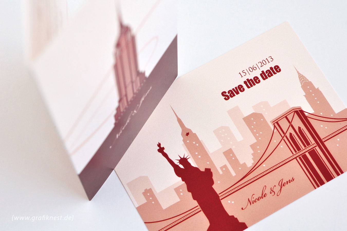 Empire State Building Hochzeitskarten